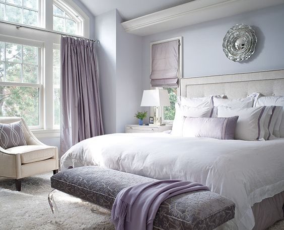 Soft purple and silver: