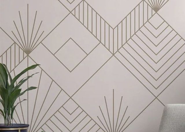 Geometric patterns wallpaper trend