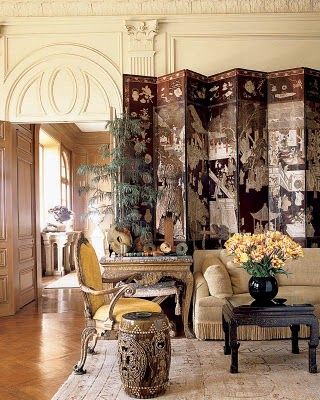 wallpaper as a room divider