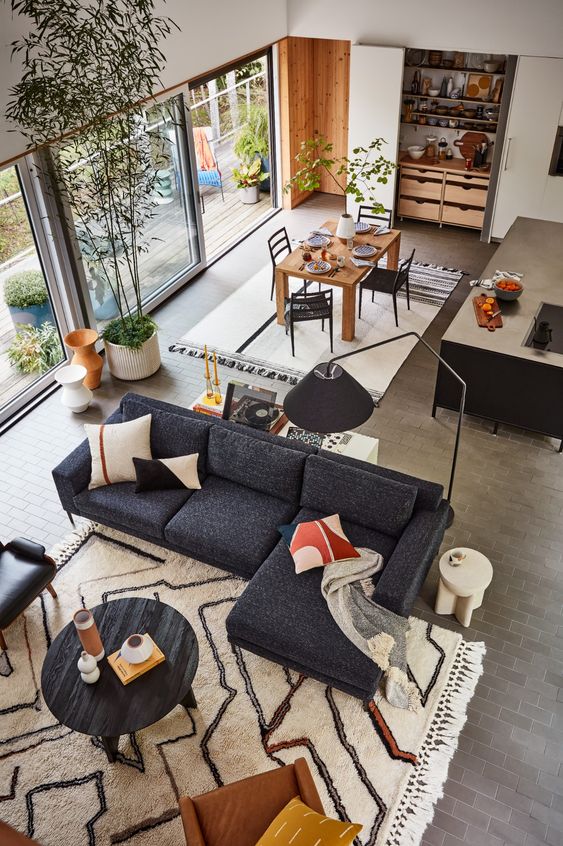 Open and Airy Spaces Mid Century Modern Style